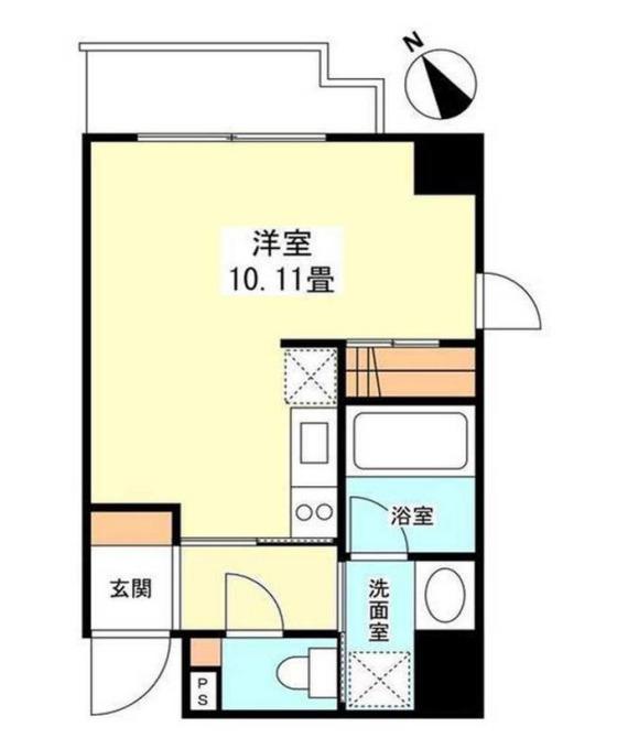 サンクレスト弐番館(ワンルーム/6階)の間取り写真