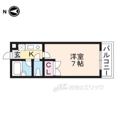 アーク21(1K/3階)の間取り写真