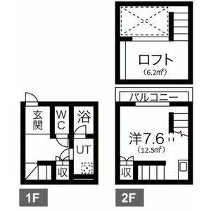ミッドエステート中村(1K/1階)の間取り写真