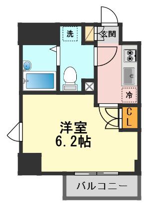 マイナビSTAYミライエ新小岩(1K/7階)の間取り写真