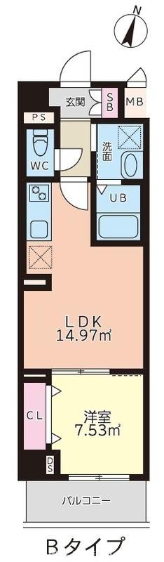 FARMAISON(1LDK/4階)の間取り写真