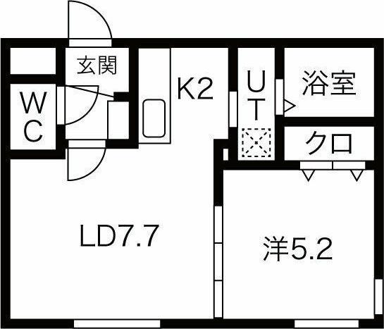 SMILE ARK・M(1LDK/4階)の間取り写真