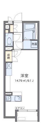ミランダ東山台(ワンルーム/2階)の間取り写真