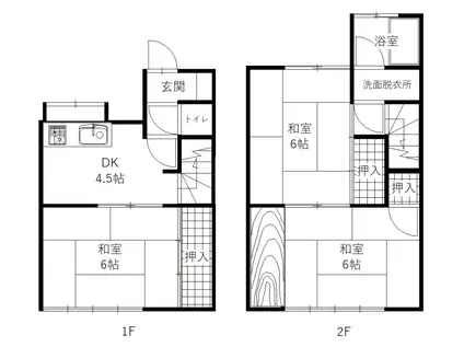 メゾーネ88(3DK/1階)の間取り写真