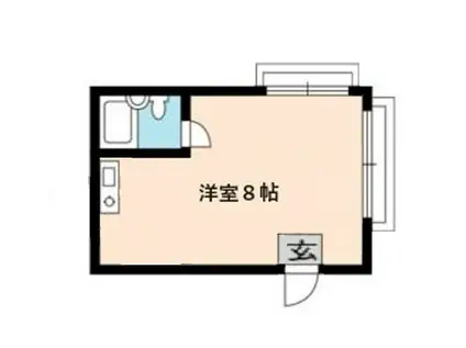 アクシス宮越(ワンルーム/2階)の間取り写真