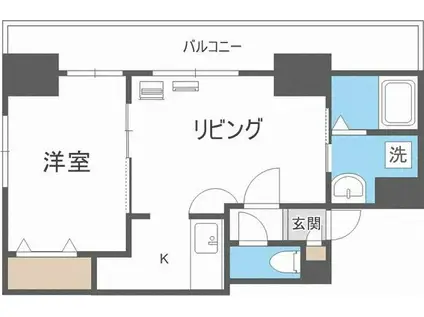 サンコート表参道(1LDK/6階)の間取り写真