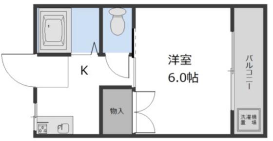 グリーンハイツ(1K/3階)の間取り写真