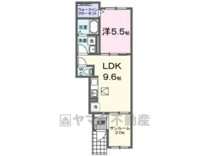 アーバンスペースGⅣ番館(1LDK/1階)の間取り写真