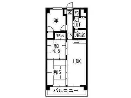 サクセス大喜(3LDK/1階)の間取り写真