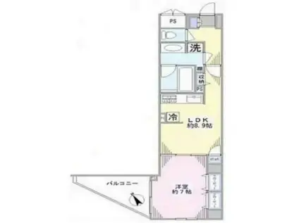 デュオ・スカーラ新宿II(1LDK/10階)の間取り写真