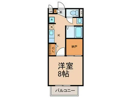 ソフィア ノダ(1K/1階)の間取り写真