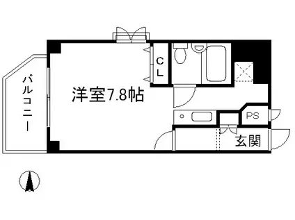 デトム・ワン一条通(ワンルーム/10階)の間取り写真