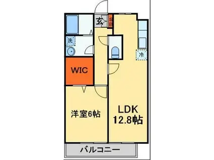 パークサイド西船(1LDK/1階)の間取り写真