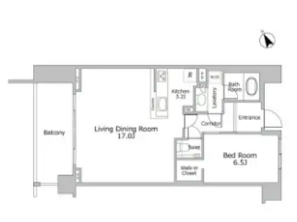 ガーデンヒルズ四ツ谷迎賓の森(1LDK/7階)の間取り写真