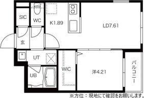 GRAND SUCCESS LUSSO(1LDK/4階)の間取り写真