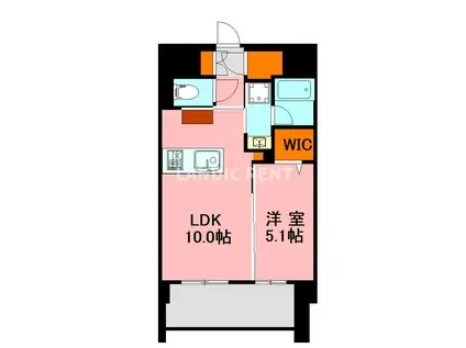 CIDNAL THE PLACE(1LDK/13階)の間取り写真