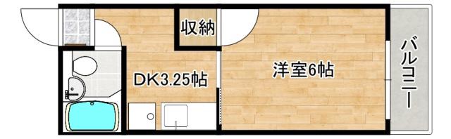 メゾン敬(1K/7階)の間取り写真