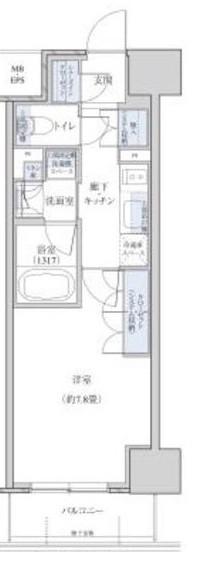 パークアクシス名駅南グランデ(1K/2階)の間取り写真