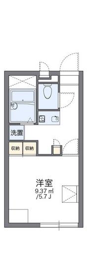 レオパレスフランボワーズII(1K/2階)の間取り写真