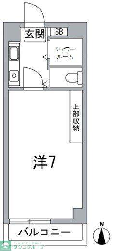 クレシェンド鷺宮(1K/4階)の間取り写真