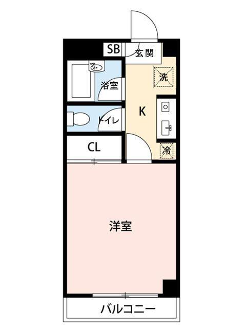 マイナビSTAYミライエ西高島平(1K/3階)の間取り写真