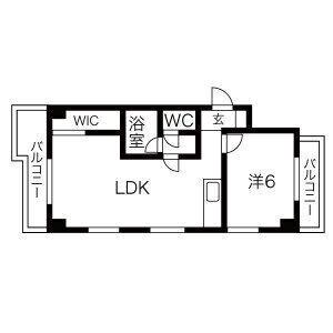 第7加藤ビル(1LDK/4階)の間取り写真