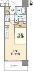 OPUS RESIDENCE SHINSAIBASHIサウス(1LDK/9階)の間取り写真