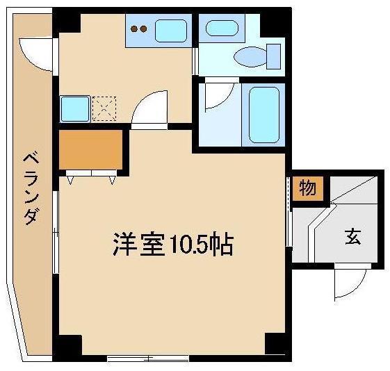 ボア・ソルテ(1K/2階)の間取り写真