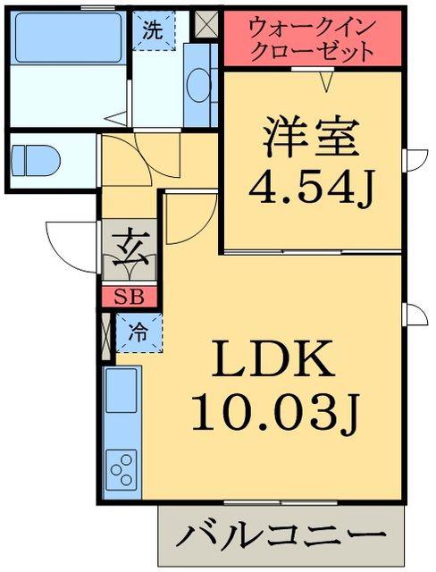 MAISON TAKIZAWA(1LDK/1階)の間取り写真
