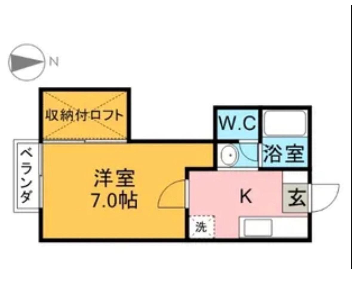 セピア21(1K/2階)の間取り写真