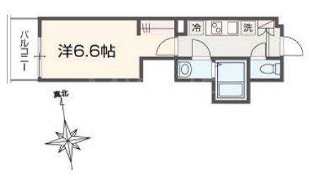 MELDIA高座渋谷IV(1K/3階)の間取り写真