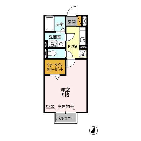 アネックスMITO II(1K/2階)の間取り写真