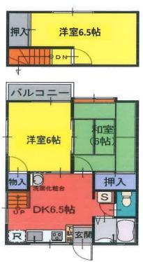 小林コーポ(3DK/2階)の間取り写真
