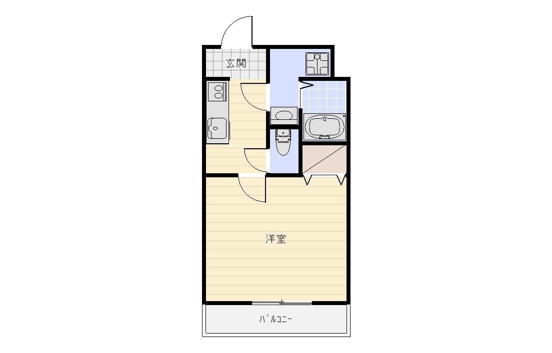 CHATEAU RAFFINE(1K/3階)の間取り写真