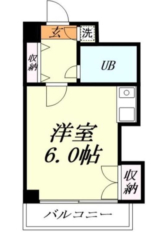 アトーレ東大門(ワンルーム/2階)の間取り写真