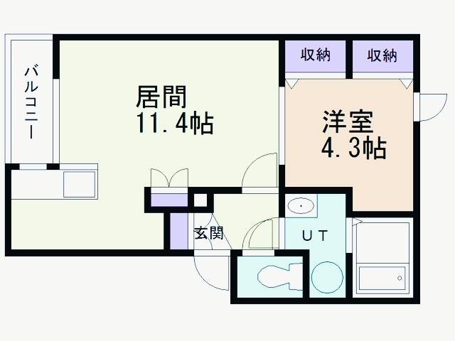 プチメゾン東町(1LDK/3階)の間取り写真