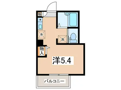 MELDIA番田(ワンルーム/3階)の間取り写真