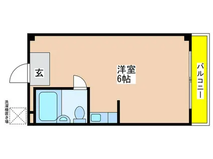 ヒルサイド八事(ワンルーム/2階)の間取り写真