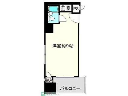 ライオンズマンション南青山(ワンルーム/8階)の間取り写真