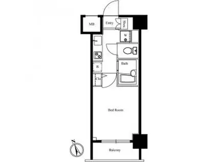 SQUARE渋谷 スクエア渋谷(1K/4階)の間取り写真