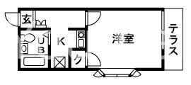 アーバンコート辻堂(1K/1階)の間取り写真