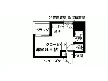 NASIC東上野(ワンルーム/12階)の間取り写真