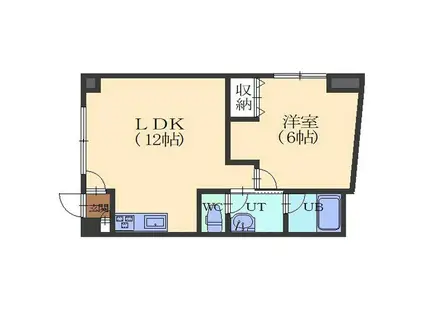 アーバンパレス762(1LDK/1階)の間取り写真