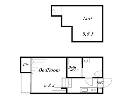 グランヴェール南花園(ワンルーム/1階)の間取り写真