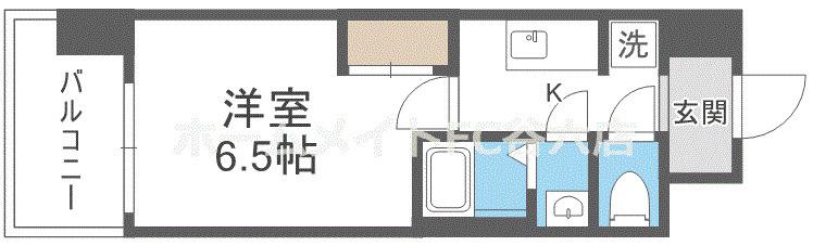 ブランシエスタ森ノ宮(1K/5階)の間取り写真