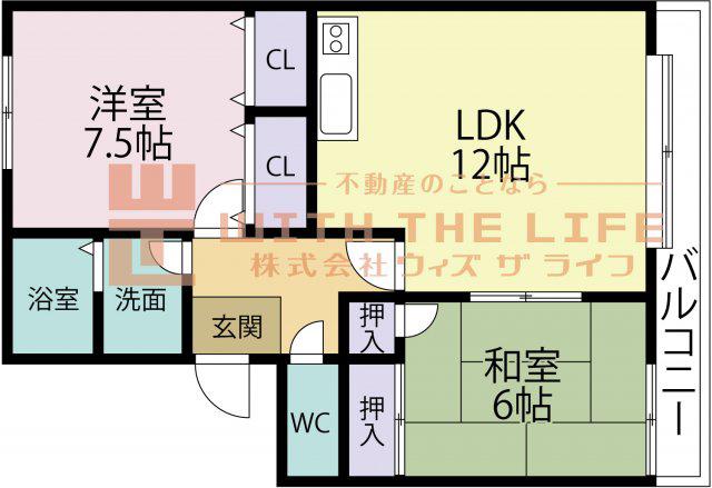 M・N・R・KOKUBU(2LDK/3階)の間取り写真