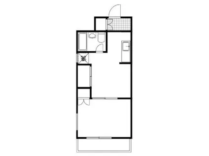 モンシェール三ノ輪(1DK/5階)の間取り写真