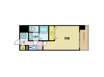 エスリード新大阪コンフォールI番館(1K/3階)の間取り写真