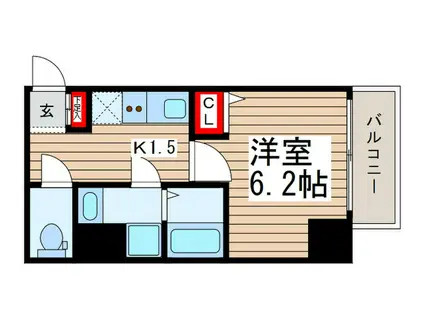 H.Y BLD OSHIAGE(1K/4階)の間取り写真