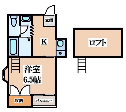 エヌズコート(1K/4階)の間取り写真